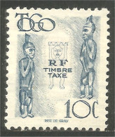 870 Togo Timbre Taxe Postage Due Statuette Sculpture MH * Neuf (TGO-134) - Togo (1960-...)