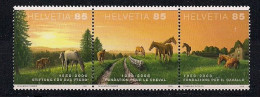 2008  Schweiz Mi.  2047-9  **MNH   Juralandschaft; 50 Jahre Stiftung Für Das Pferd - Unused Stamps