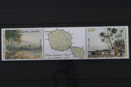 Französisch-Polynesien, MiNr. 772-773, Dreierstreifen, Postfrisch - Unused Stamps
