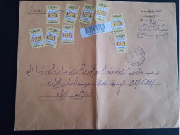 Maroc - Morocco - Marruecos - 2010 - Lettre Avec 9 Vignettes Type 1 Sur Fragment - N°4 - Marruecos (1956-...)