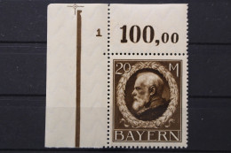 Bayern, MiNr. 109 I A, Ecke Links Oben, Postfrisch - Nuevos