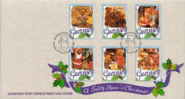 Guernsey Set On FDC - Natale