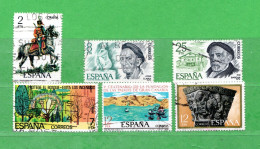 (Us6) ) SPAGNA °- 1978 -  Yv. 2097-2102-2103-2116-2125-2137.  Usati. - Usados