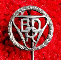 BDR+BUND DEUTCHER RADFAHRER +EHRENNADEL 25 JAHRE MITGLIEDSCHAFT+RARE+VINTAGE+BADGE - Radsport