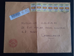 Maroc - Morocco - Marruecos - 2010 - Lettre Avec 7 Vignettes Type 1 - N°5 - Marruecos (1956-...)