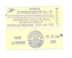 CARNET 2155-C1a Sabine De Gandon "PHILEXFRANCE 82" Fermé (photo Du Haut Non Contractuelle) Bas Prix RARE - Modernes : 1959-...