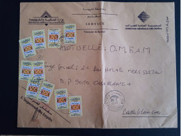 Maroc - Morocco - Marruecos - 2010 - Lettre Avec 10 Vignettes Type 1 - N°3 - Marruecos (1956-...)