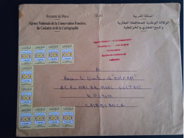 Maroc - Morocco - Marruecos - 2010 - Lettre Avec 10 Vignettes Type 1 - N°4 - Marruecos (1956-...)