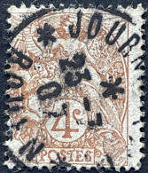 YT 109 Rouen Journaux, (imprimés) Doubs 23.07.1907 Type Blanc 4c Brun-jaune France – Aff - 1900-29 Blanc