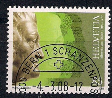 2008  Schweiz Mi.  2055 FD-used    300. Geburtstag Von Albrecht Von Haller - Gebraucht