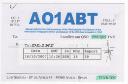 AK 211378 QSL - Spain - Avios - Amateurfunk