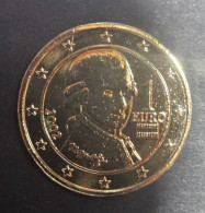 Autriche 2002 1 Euros De La Série Vergoldet - Dorée 24 Carats - Autriche