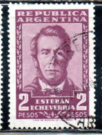 ARGENTINA 1957 ESTEBAN ECHEVERRIA POET 2p USED USADO OBLITERE' - Gebruikt