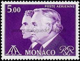 Monaco - Yvert & Tellier N° 0100 - Princes Rainier III Et Albert Avec Monogrammes - Neuf** NMH Cote Catalogue 3€ - Luchtpost