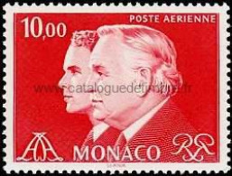 Monaco - Yvert & Tellier N° 0101 - Princes Rainier III Et Albert Avec Monogrammes - Neuf** NMH Cote Catalogue 8€ - Aéreo