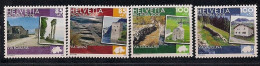 2008  Schweiz Mi.  2061-4**MNH      Kulturwege Schweiz - Unused Stamps