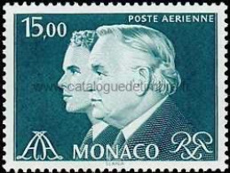 Monaco - Yvert & Tellier N° 0102 - Princes Rainier III Et Albert Avec Monogrammes - Neuf** NMH Cote Catalogue 9€ - Aéreo