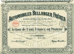 AUTOMOBILES BELLANGER FRÈRES  (1918) - Auto's
