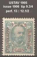 Montenegro 1906, Error Letter O Instead Of The Number Zero - Montenegro