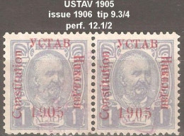 Montenegro 1906, Error Letter O Instead Of The Number Zero - Montenegro