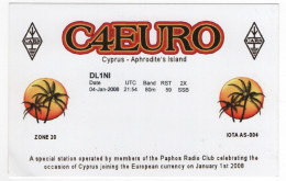 AK 211401 QSL - Cyprus - Paphos Radio Club - Radio Amateur