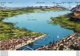 SUISSE GE GENÈVE  Plan De La Ville Et Du Léman - Genève