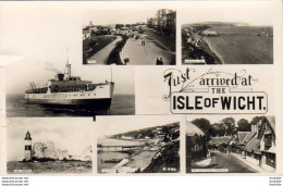 ENGLAND  Just Arrived At The Isle Of Wight ..............   Multiview Postcard  REAL PHOTOGRAPH - Autres & Non Classés