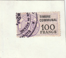République Fédérale Du Cameroun Timbre Fiscal Communal 100 Francs - Kamerun (1960-...)