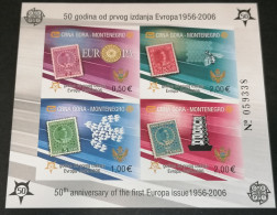 Montenegro 2006 50 Years Of Europa Stamp Imperforated Minisheet Michel 2B - Montenegro