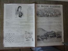 Le Monde Illustré Août 1865 Japon Château De Marongamé Fêtes Navales De Cherbourg Bourbonne Les Bains - Revues Anciennes - Avant 1900