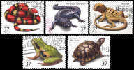 Etats-Unis / United States (Scott No.3814-18 - Reptiles And Amphibians) (o) Serie / Set - Usados