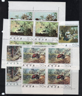 PAINTINGS  - NORTH KOREA - 1974 PAINTNGS 1ST ISSUE SET OF 5  IN BLOCKS OF 4  MINT NEVER HINGED, SG £49.80 - Modernos