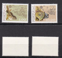 2 Timbres Portugal 1976  **:  Mi:PT 1311 Yt:PT 1291   Mi:PT 1312  Yt:PT 1292 Gold Filigree Pendant, Silver Box And CEPT - Unused Stamps