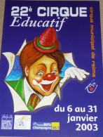 Programme 22ème Cirque Educatif De La Ville De Reims 2003 - Collections