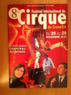 Programme 8ème Festival International Du Cirque De Grenoble 2009 - Collections