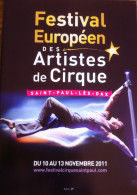 Programme 13ème Festival Européen Des Artiste Du Cirque De Saint Paul Les Dax 2011 - Collections