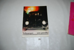 C214 Livret Publicitaire - VW Sans Pareil - Auto