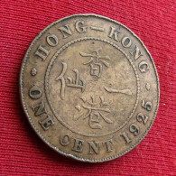 Hong Kong 1 One Cent 1925 Hongkong Hong-Kong W ºº - Hongkong