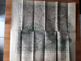 Carte Militaire Type Aviation Toulouse Tirage Mars 1940 - Mapas Topográficas