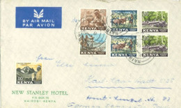 KENYA - 1966 - STAMPS COVER TO GERMANY. - Kenya (1963-...)