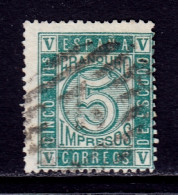 Spain - Scott #94 - Used - Pencil/rev. - SCV $17 - Used Stamps