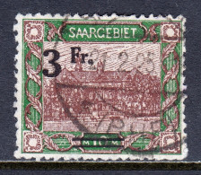 Saar - Scott #97 - Used - SCV $25 - Used Stamps