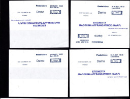 Etichetta Prova Per Testare Funzionamento Macchina,ancora Su Supporto Carta Siliconata, Specimen (3) - Timbres De Distributeurs [ATM]
