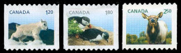 Canada (Scott No.2715-17 - Faune Et Leurs Bébés / Wild Animal's Babies 2014) (**) Série De 3 / Set Of 3 - Unused Stamps