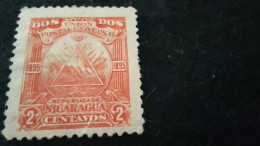 NİARAGUA- 1890-00   2  C.     DAMGASIZ  NOT GOM - Nicaragua