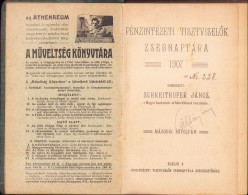 Pénzintézeti Tisztviselők Zsebnaptára 1907 356SP - Libri Vecchi E Da Collezione