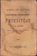 Gyulafehérvári Főgimnáziumának értesitője Az 1912-1913 évről, 1915, Gyulafehérvár 333SP - Libri Vecchi E Da Collezione