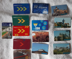 Different  Mixed Thematic Cards 155 Pcs Used - Sonstige & Ohne Zuordnung