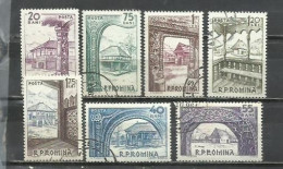 629- RUMANÍA  AÑO 1963 Nº 1952/1958 CASAS ARQUITECTURA - Used Stamps