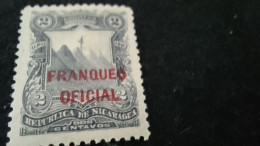 NİARAGUA- 1890-00   2  C.     DAMGASIZ  NOT GOM   RESMİ PUL - Nicaragua